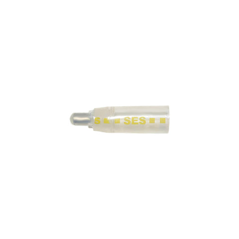 18-10 AWG CS Closed-End Heat Shrink Connector - Clear w/ Yellow Dash (5-Pack)