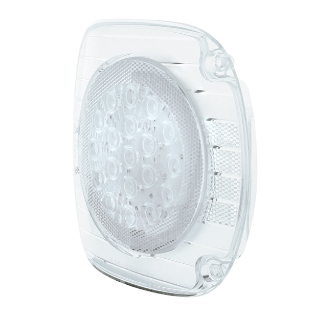 22 LED Turn Signal Light For 1996-2010 Freightliner Century - Amber LED/Clear Lens