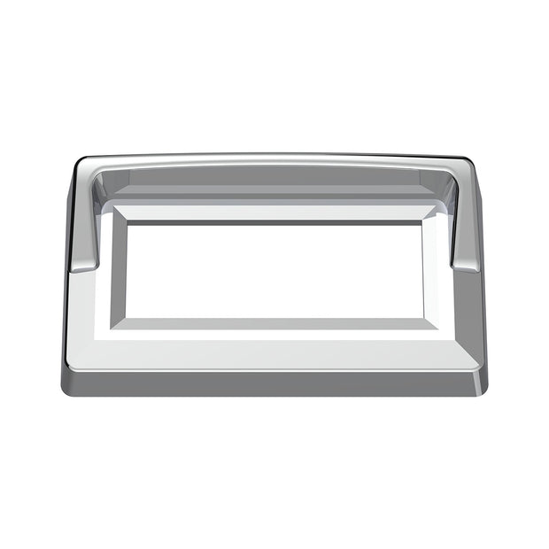 Chrome Plastic Switch Label Covers With Visor For 2005 & Older Kenworth (6-Pack)