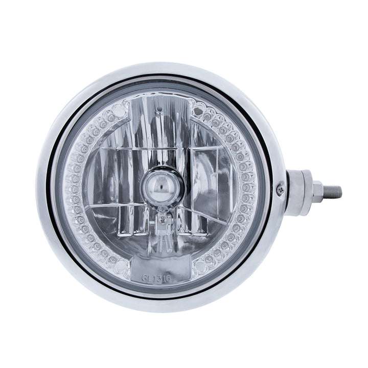 SS Guide 682-C Style Headlight Assembly W/Crystal Lens &amp; 34 LEDs Position Light - R/H (Horizontal Mount)