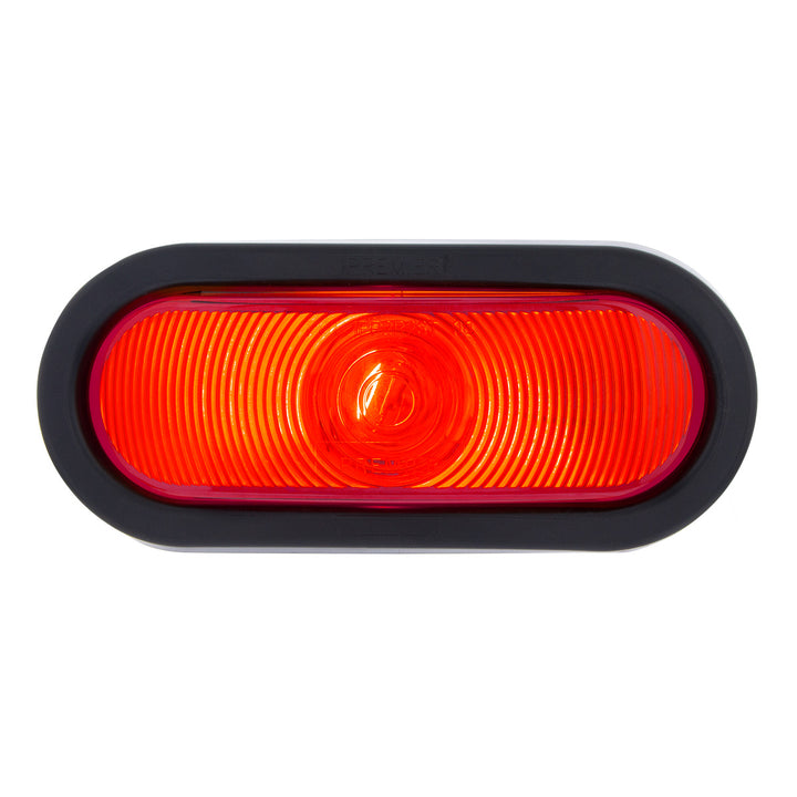 6" Oval Light Kit (Stop, Turn &amp; Tail) - Red Lens