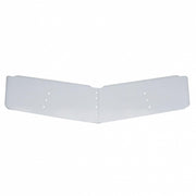 13" Stainless Low Roof Drop Sunvisor For 2004-2007 Peterbilt 379 With Low Roof