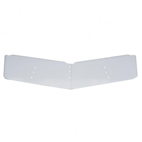 13" Stainless Low Roof Drop Sunvisor For 2004-2007 Peterbilt 379 With Low Roof