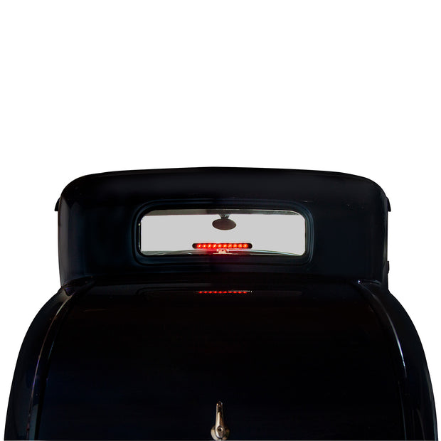 10 LED Dual Function 3rd Brake Light With Chrome Swivel Pedestal Base - Red LED/Clear Lens