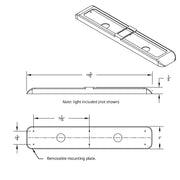 40 LED Light With Bezel (Stop, Turn & Tail) - Red LED/Red Lens