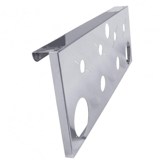 SS Rear Center Light Panel With 2X 4" Light Cutouts &amp; 4X 2" Light Cutouts &amp; 4X Universal Cutouts
