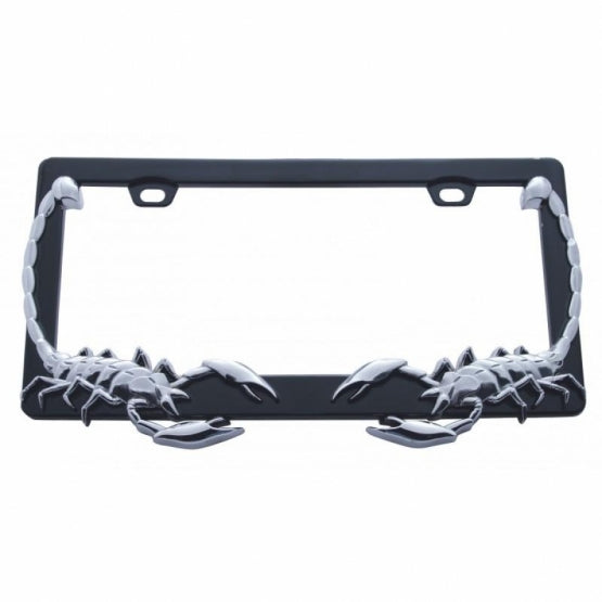 Scorpion License Plate Frame - Chrome