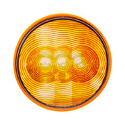 3 LED 4" Round Light(Turn Signal)-Amber LED/Amber Lens