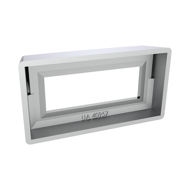 Chrome Plastic Switch Label Covers With Visor For 2005 & Older Kenworth (6-Pack)