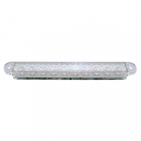 10 LED 6-1/2" Turn Signal Light Bar - Amber LED/Clear Lens