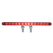28 LED 12" Double Face Light Bar - Amber & Red LED/Amber & Red Lens