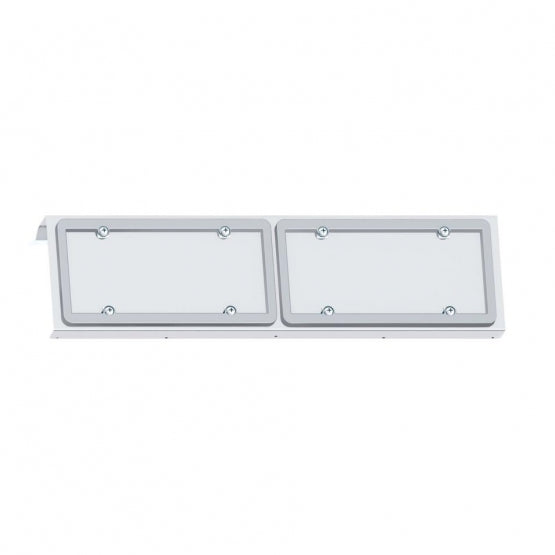 Stainless 2 License Plate Holder For 2003+ Volvo VN