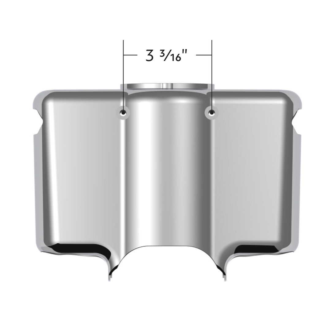 Chrome Plastic Upper Steering Column Cover For Peterbilt 379/378 (1998-2005), 335 (2005-2010), 330 (2000-2010)