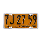 Chrome 1929-39 California License Plate Frame
