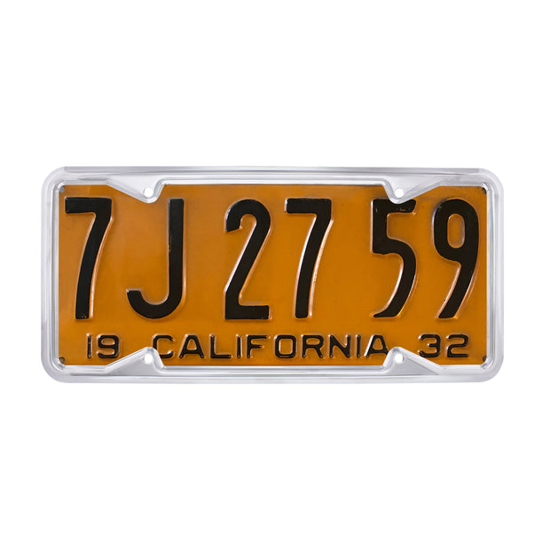 Chrome 1929-39 California License Plate Frame