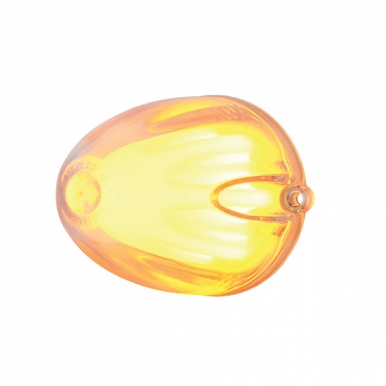 9 LED Dual Function GloLight Watermelon Grakon 1000 Style Cab Light - Amber LED/Clear Lens