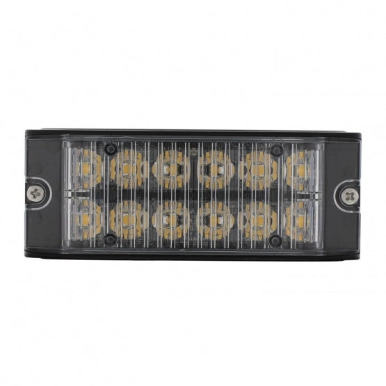 12 High Power LED Low Profile Warning Lighthead - Amber LED