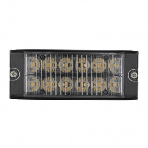 12 High Power LED Low Profile Warning Lighthead - Amber LED
