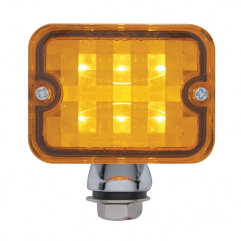 6 LED Medium Rod Light -Amber LED/Amber Lens