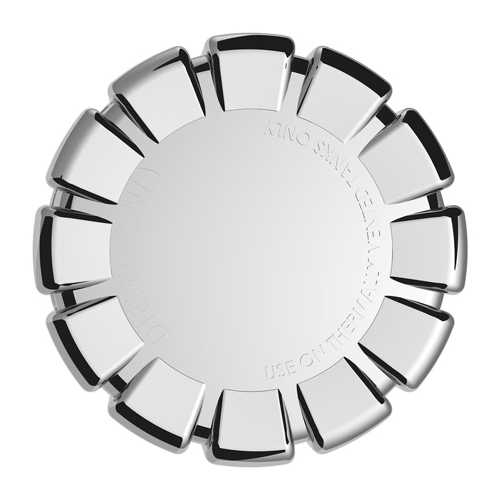 Chrome Plastic Fuel Cap Cover For Kenworth - Non-Locking