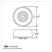 9 LED 2-1/2" Round GloLight (Clearance/Marker) - Amber LED/Amber Lens