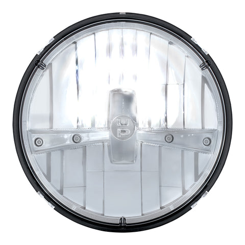 ULTRALIT - 5 High Power LED 7" Dual Function Headlight - Chrome