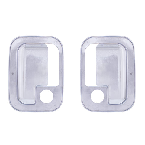 Chrome Exterior Door Handle Cover For 2003+ Kenworth & 2004+ Peterbilt Trucks- Pair (Driver & Passenger)