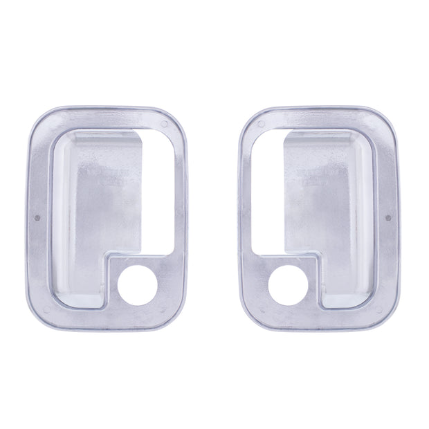 Chrome Exterior Door Handle Cover For 2003+ Kenworth & 2004+ Peterbilt Trucks- Pair (Driver & Passenger)