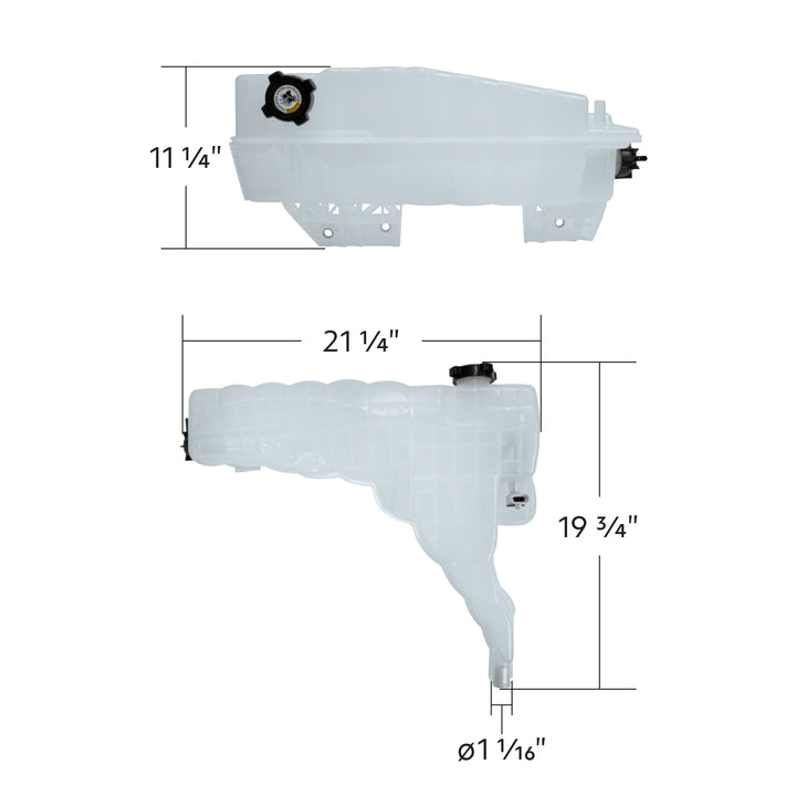 Pressurized Coolant Reservoir &amp; Coolant Level Sensor For 2017-2021 Kenworth T680