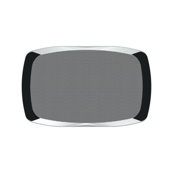 Chrome Rectangular Speaker Cover For Peterbilt 389 (2008+), 388 (2008-2014),&amp; 335 (2006-2014)