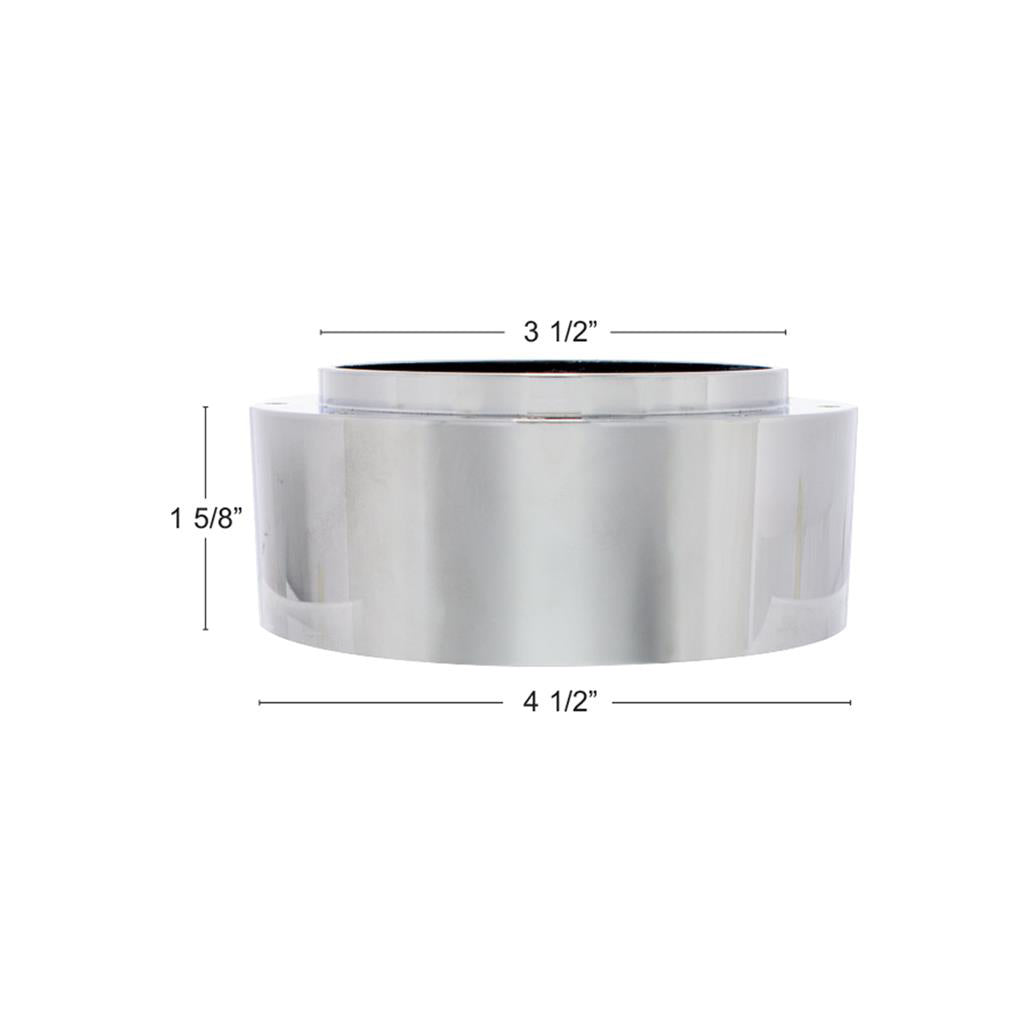 Chrome Aluminum 3-Bolt Hub Adapter for 9-Screw Steering Wheel