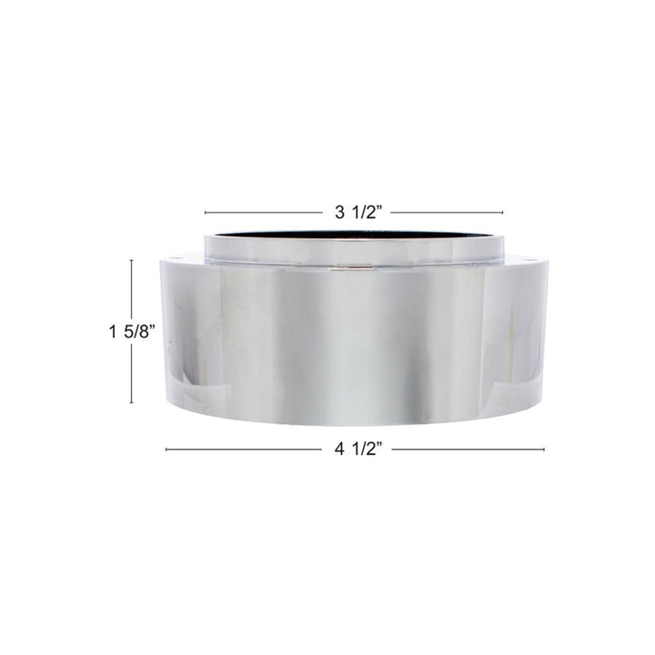 Chrome Aluminum 3-Bolt Hub Adapter for 9-Screw Steering Wheel