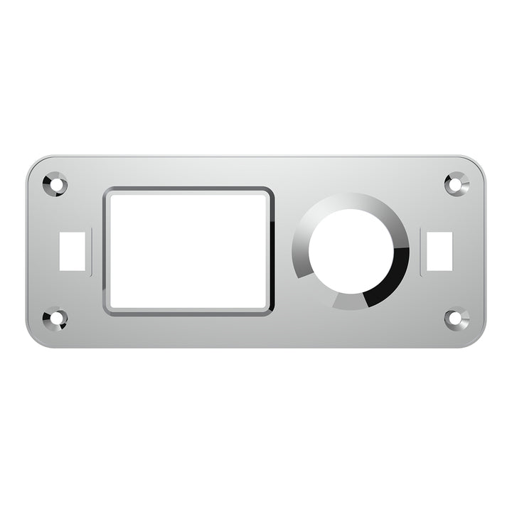 Chrome Plastic Dome Light Cover With Swivel Light Hole For Peterbilt 386 (2006-2010) &amp; 387 (1999-2010)