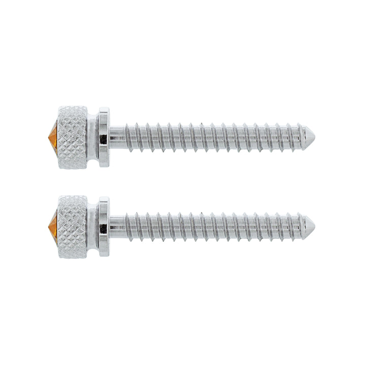 Chrome Long Dash Screw With Copper Crystal For Freightliner (2-Pack)