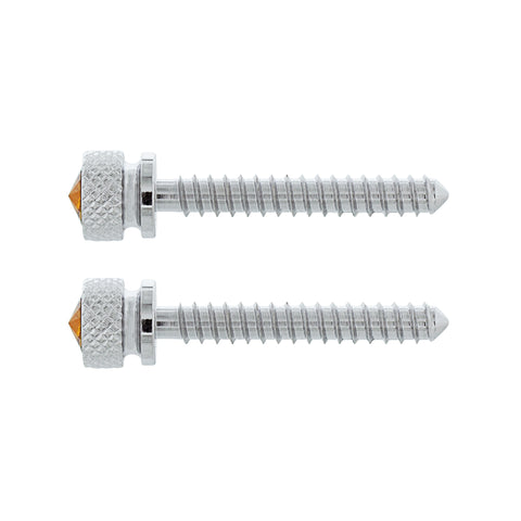 Chrome Long Dash Screw With Copper Crystal For Freightliner (2-Pack)