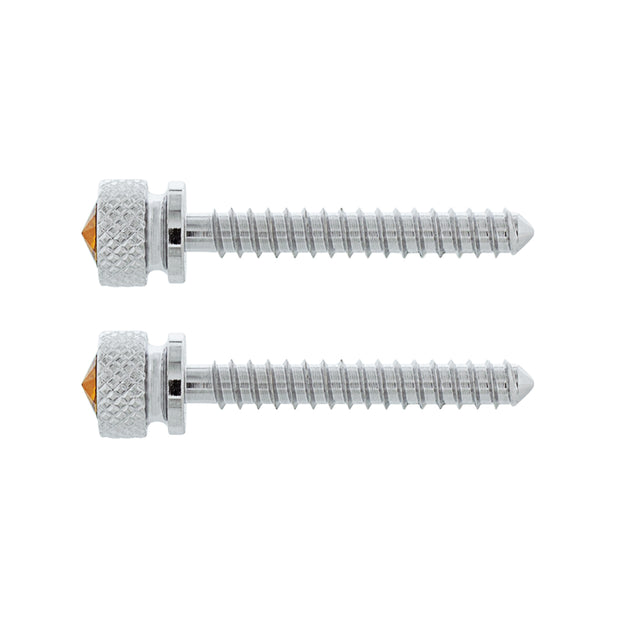 Chrome Long Dash Screw With Copper Crystal For Freightliner (2-Pack)