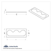 Chrome A/C Control Cover For International ProStar (2008-2019), 9900/9400/9200 (2000-2010)