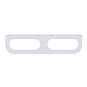 Stainless Light Bracket With 2X Oval Light Cutouts