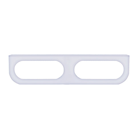 Stainless Light Bracket With 2X Oval Light Cutouts