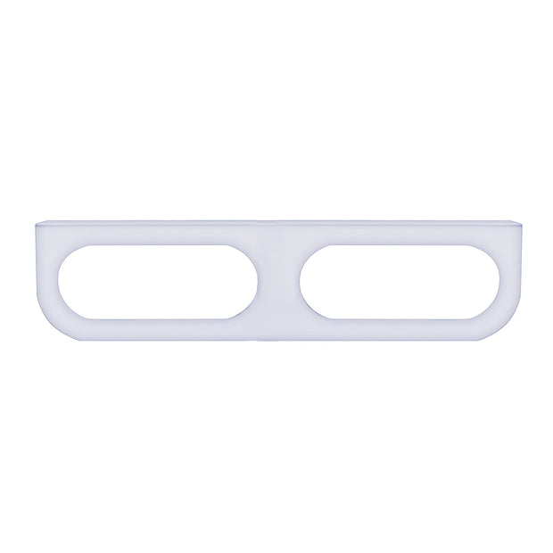 Stainless Light Bracket With 2X Oval Light Cutouts