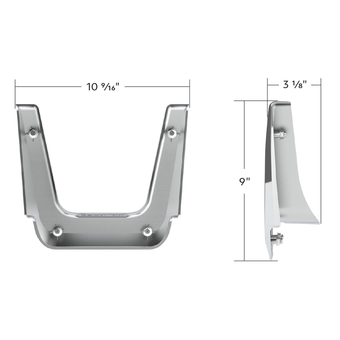 Chrome Plastic Fuel Tank Fairing Trim For 2018-2024 Freightliner Cascadia