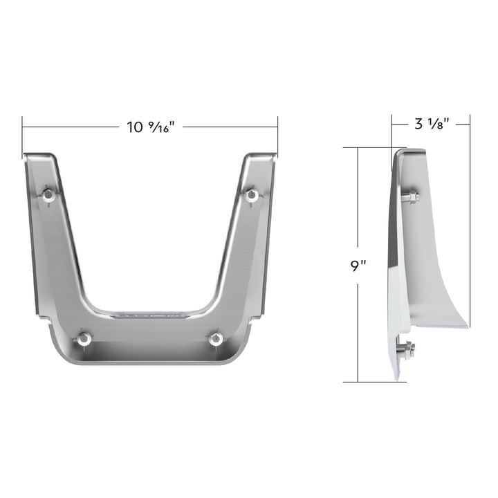 Chrome Plastic Fuel Tank Fairing Trim For 2018-2024 Freightliner Cascadia