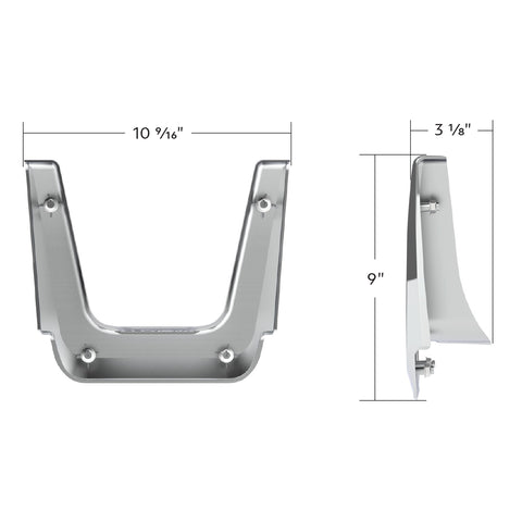 Chrome Plastic Fuel Tank Fairing Trim For 2018-2024 Freightliner Cascadia