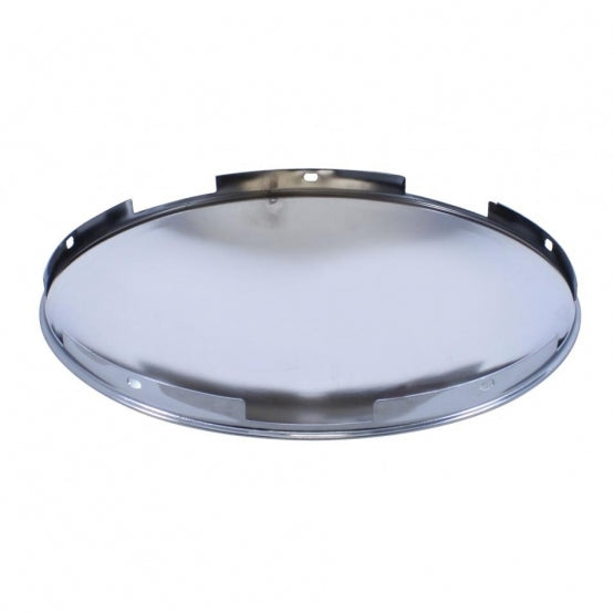 5 Even Notched Stainless Steel Dome Front Hubcap - 7/16" Lip