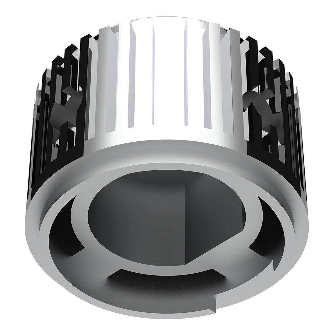 Chrome Plastic 1" Diameter Control Knob