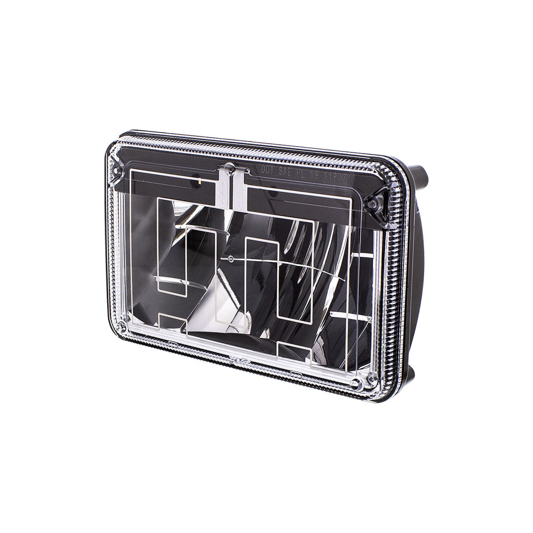 ULTRALIT - Heated 4" X 6" LED Headlight With Polycarbonate Lens &amp; Housing - High Beam