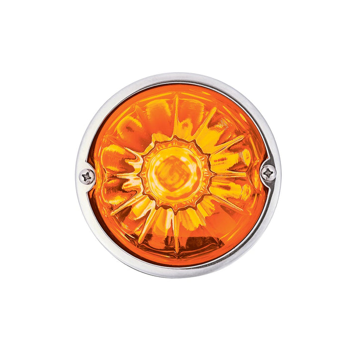 Glass Watermelon Light Kit With 4 LED Light-Amber LED/Amber Lens