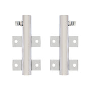Warning Flag Holder - Chrome (Pair)