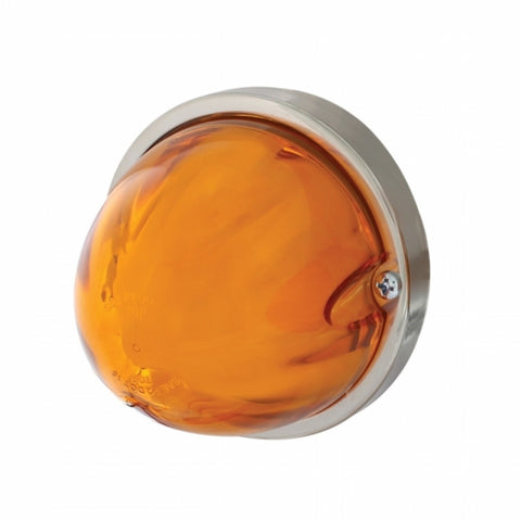9 LED Dual Function GloLight Watermelon Flush Mount Kit - Amber LED/Amber Lens