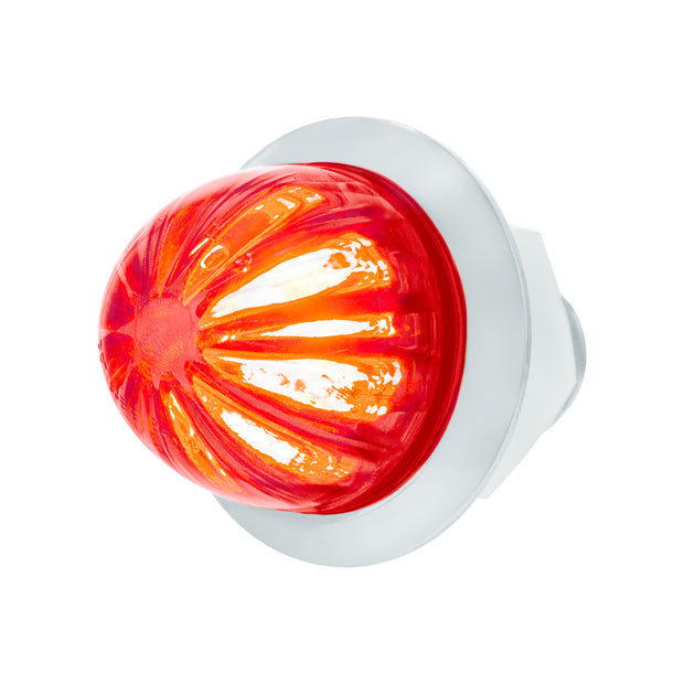 2 LED Dual Function 3/4" Mini Watermelon Light (Clearance/Marker) - Red LED/Red Lens